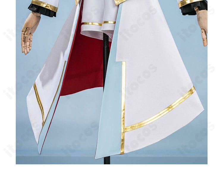 コート裾の装飾ディテール。エッジのハリ感とステッチの仕上がりを強調