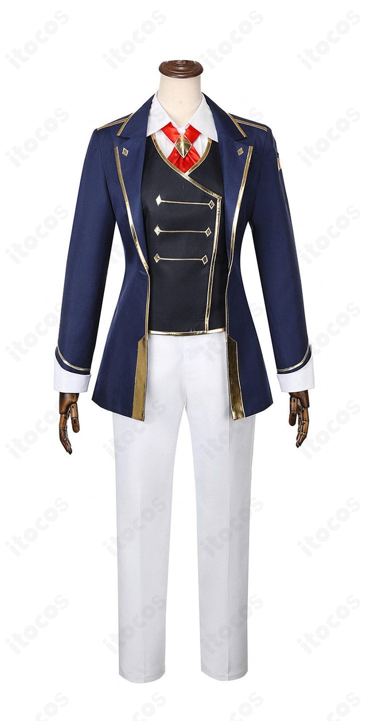 フジマサマーチ勝負服コート・ベスト・シャツの正面全体画像