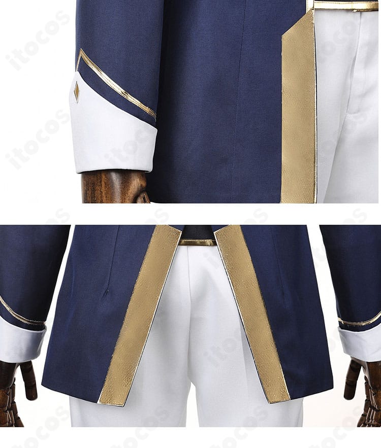 コート前合わせ部分のディテール。前立ての縫製と開閉部