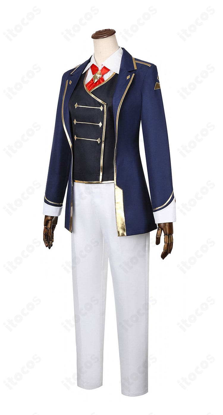 フジマサマーチ勝負服の側面シルエット。コートのラインと袖の形状