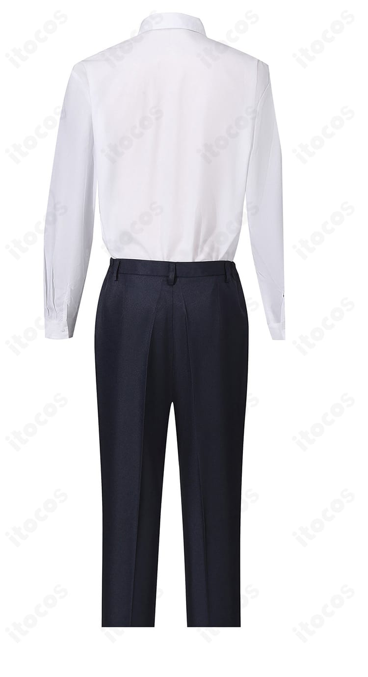 シャツ背面ヨークと背ダーツの縫製ディテール（岩井修）