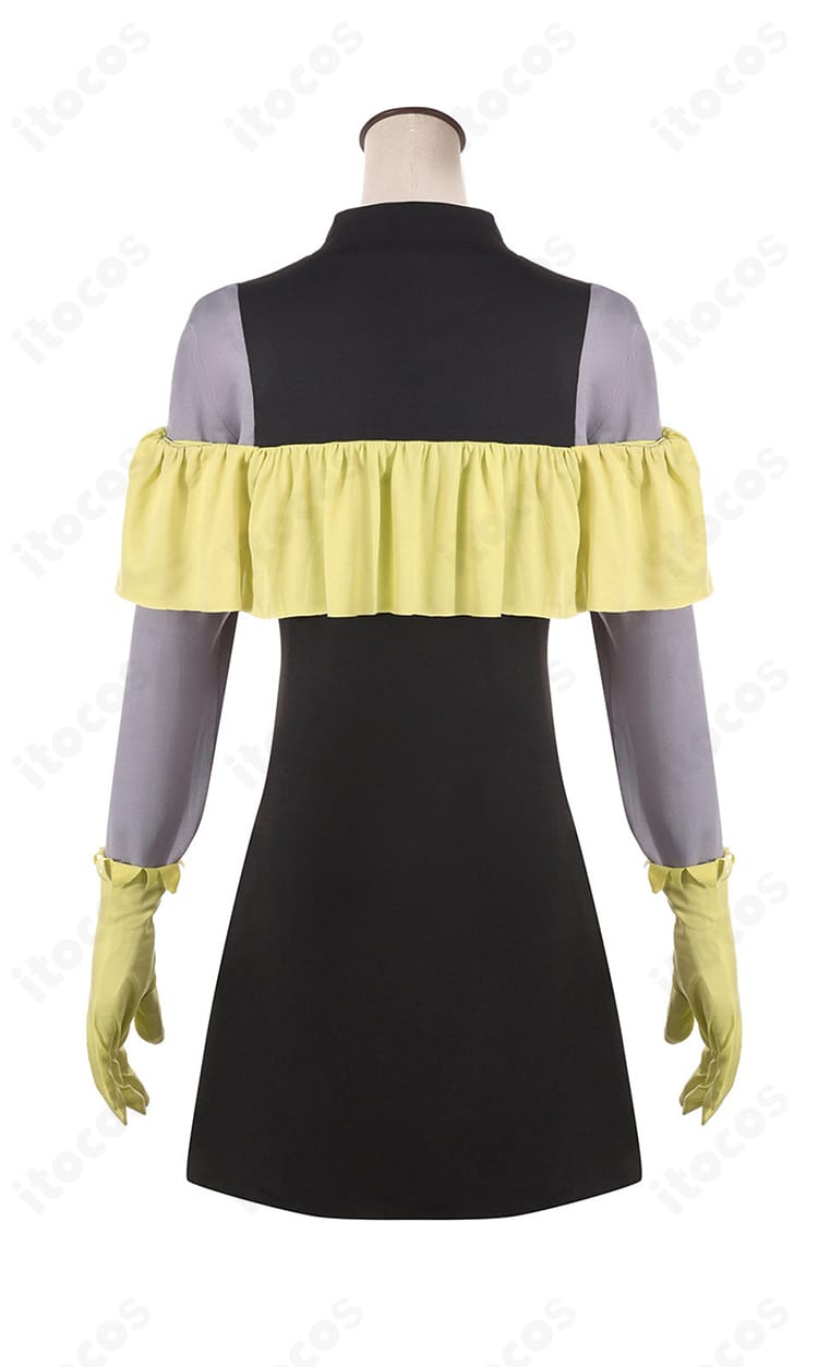 MEMちょ 新生B小町アイドル衣装のワンピース背面ディテール