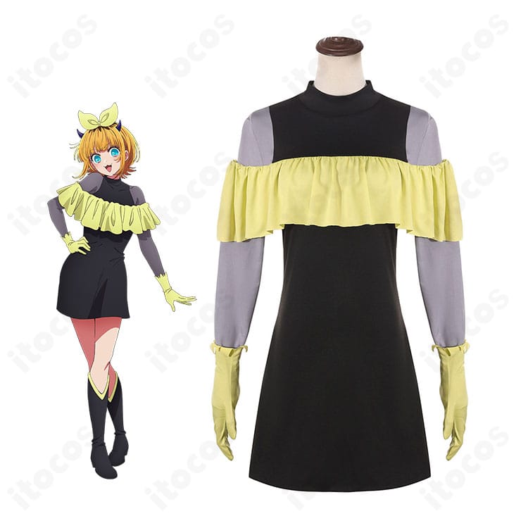 MEMちょ 新生B小町アイドル衣装を着用した全身コーデのイメージ写真