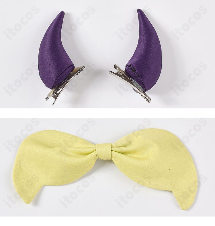 MEMちょ衣装の髪飾り・角パーツのディテール写真