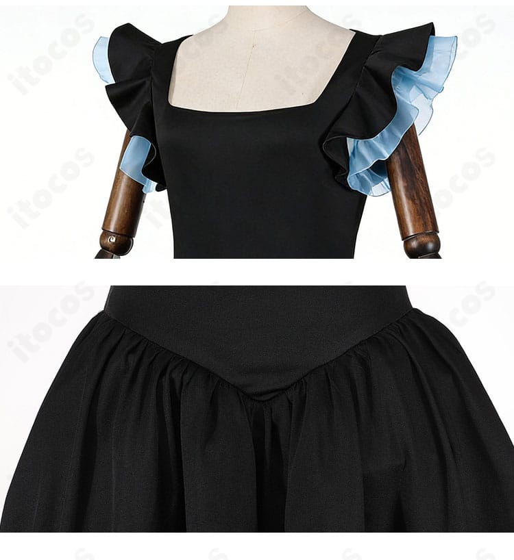 黒川あかね 劇団ララライ舞台衣装の装飾ディテール｜縫製とパーツの質感がわかる接写