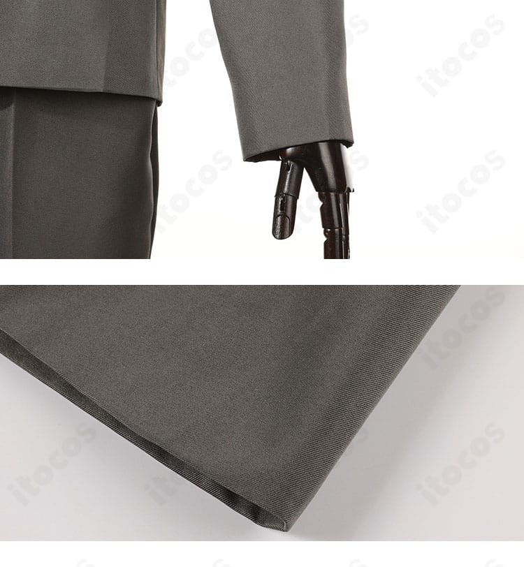 袖口まわりの装飾・カフス形状・縫製のアップ