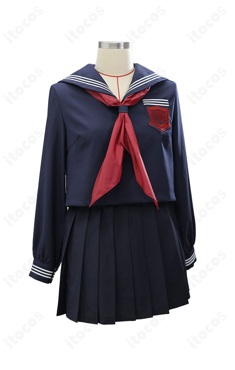 FGO ぐだ子 月の裏側の記憶コスプレ衣装の正面全体。トップスとスカートのシルエットと落ち着いた発色を確認できる画像。