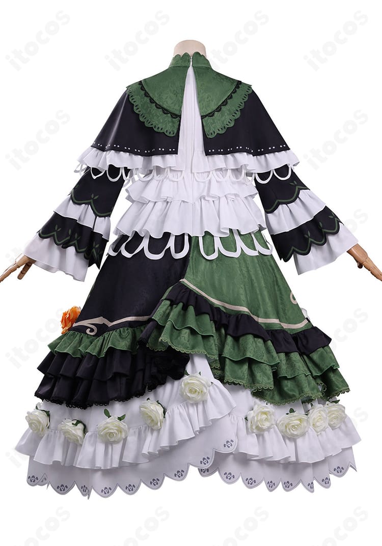 遠野ハンナ衣装の背面。背面ファスナー位置と腰蝶結びの形状が分かる画像