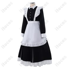 フリーレン/フェルン メイド服コスプレ 高発色ツイルで上品な美シルエット、撮影・イベントに最適 - 2枚目の画像（サムネイル）