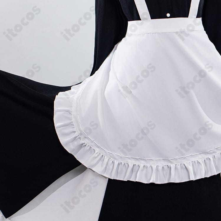 フリーレン/フェルン メイド服コスプレ 高発色ツイルで上品な美シルエット、撮影・イベントに最適 - 5枚目の画像