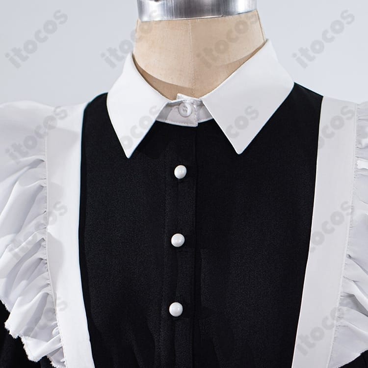 フリーレン/フェルン メイド服コスプレ 高発色ツイルで上品な美シルエット、撮影・イベントに最適 - 4枚目の画像