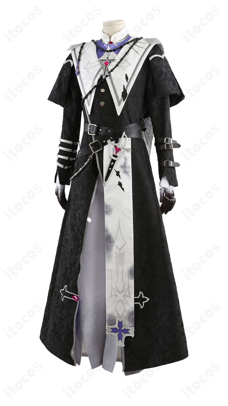 左側面の袖口装飾とハンドストラップ・手袋の質感ディテール