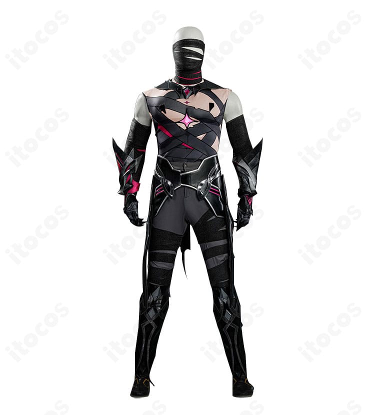 原神 レリル 月の狩人コスプレ衣装 正面装飾ディテールの近接