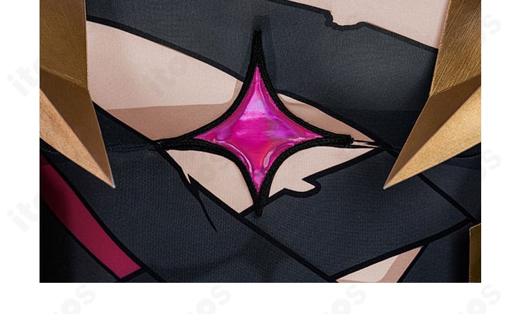 原神 レリル 月の狩人コスプレ衣装 前身頃(衣襟)装飾の拡大