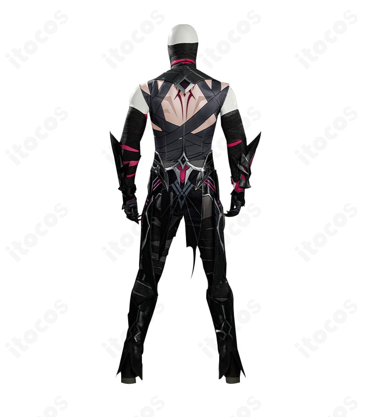 原神 レリル 月の狩人コスプレ衣装 背面装飾とマント留めの詳細