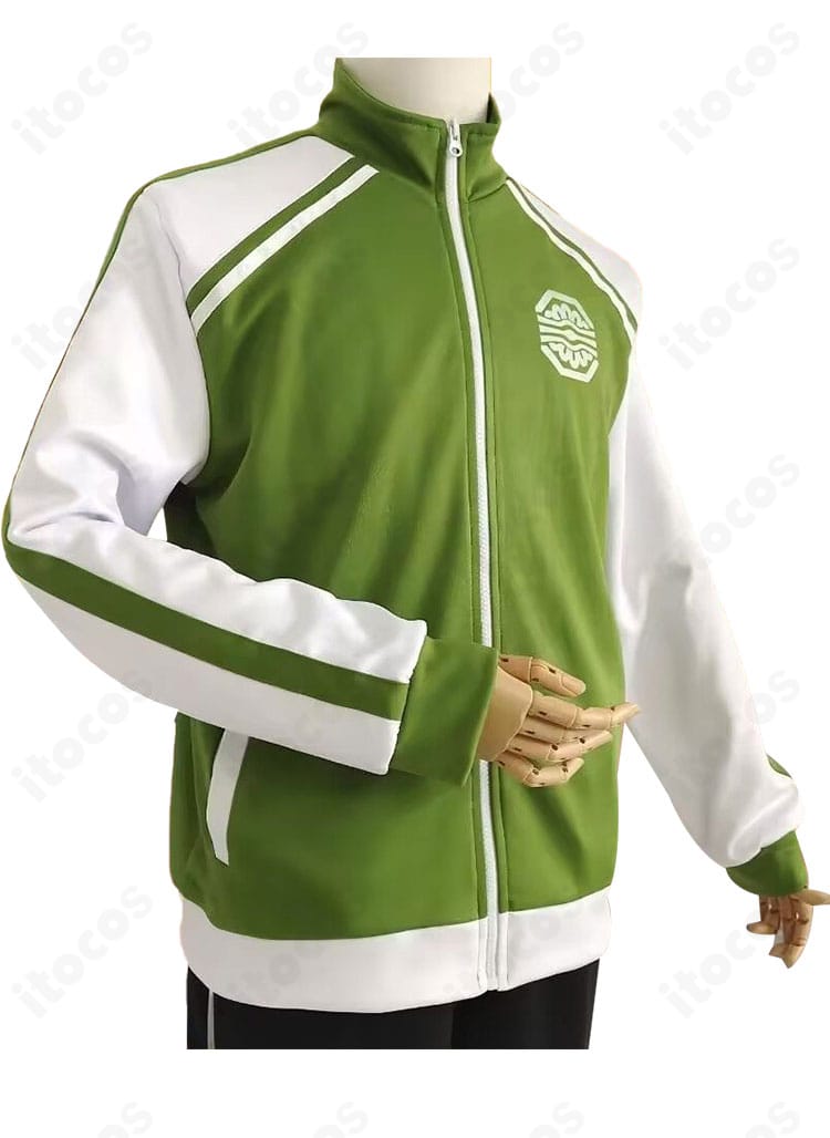 篭手切江 内番ジャージ ズボンディテール。ウエスト周辺と脚のストレートシルエットを強調したカット。