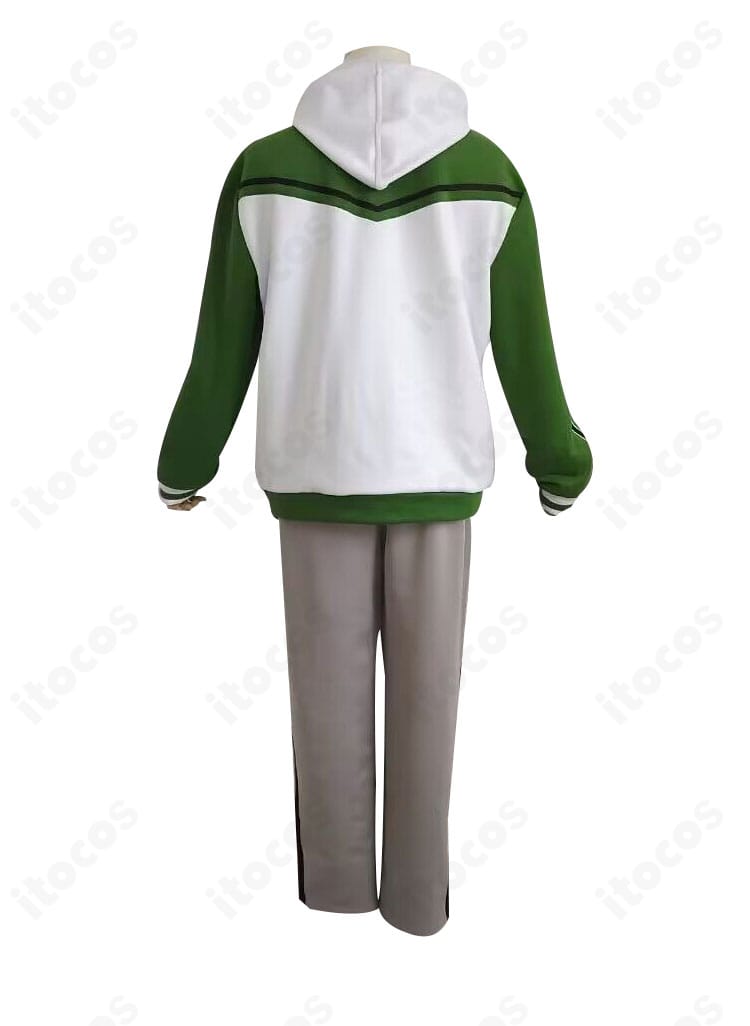 桑名江 内番ジャージ コスプレ衣装の背面シルエットと丈感