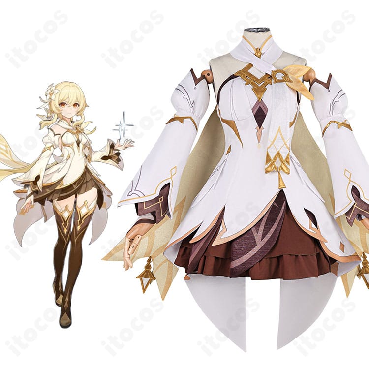 原神 旅人(蛍)のキャラクターイメージと衣装全体のコーディネート例