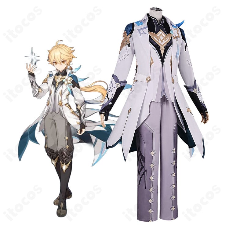 原神 旅人・空 コスプレ衣装の全身イメージと装飾がわかる参考画像