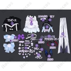 にじさんじ エナー・アールウェット ゴスロリメイド風衣装｜上品な発色と美シルエットでイベント映え - 6枚目の画像（サムネイル）