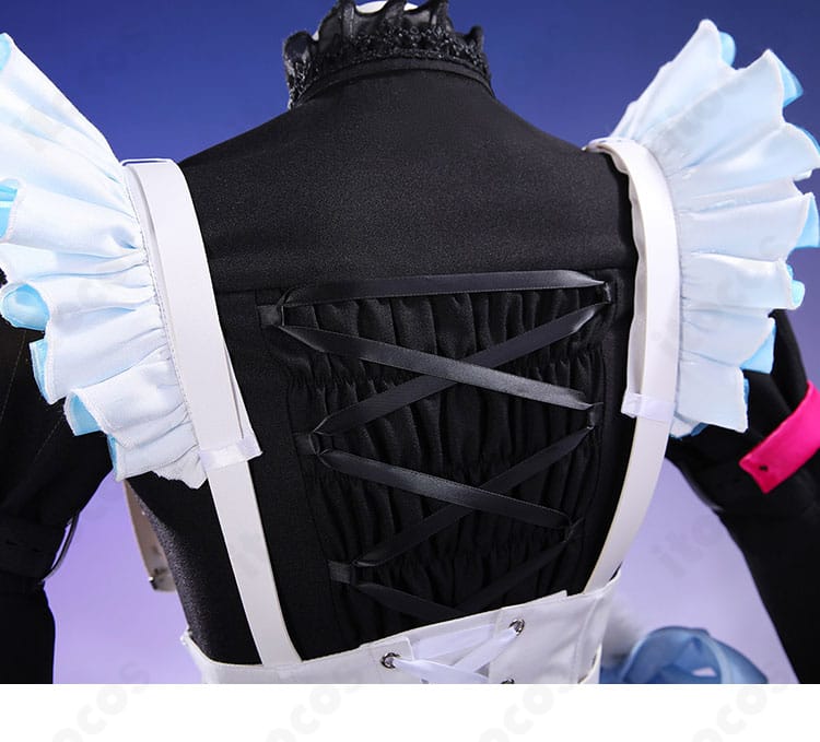 背肩飾りと背面リボンの構造・固定方法