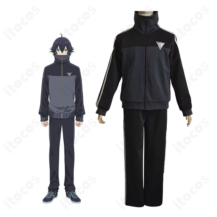 水心子正秀 内番ジャージ 前面フルセット着用イメージ（上着・ズボン）