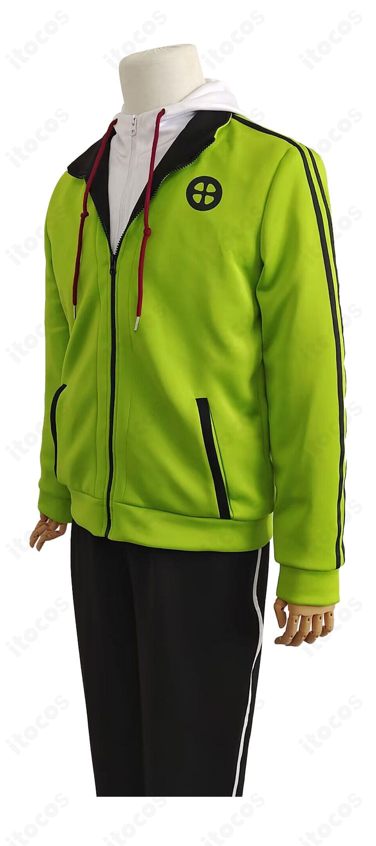 メダリスト 明浦 司 ジャージ コスプレ衣装のコートとインナーのディテール・縫製アップ