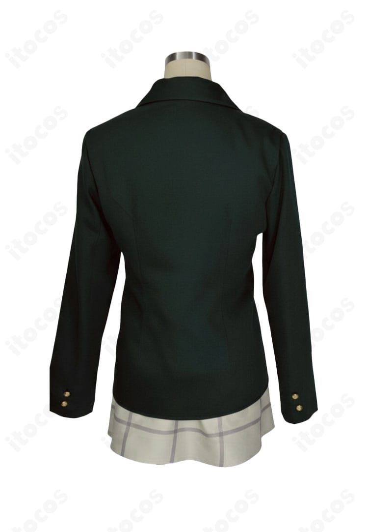 シャツと袖口の仕立て、縫製ステッチを見せた若狭フユ 制服ディテール写真