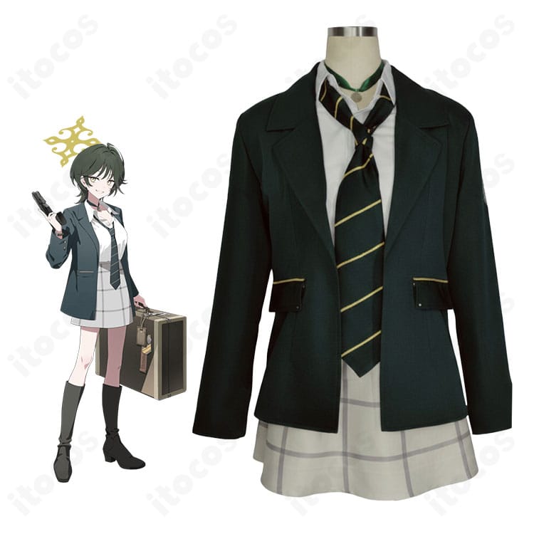 『ブルーアーカイブ』若狭フユのワイルドハント芸術学院・制服コスプレ一式の前面全体カット