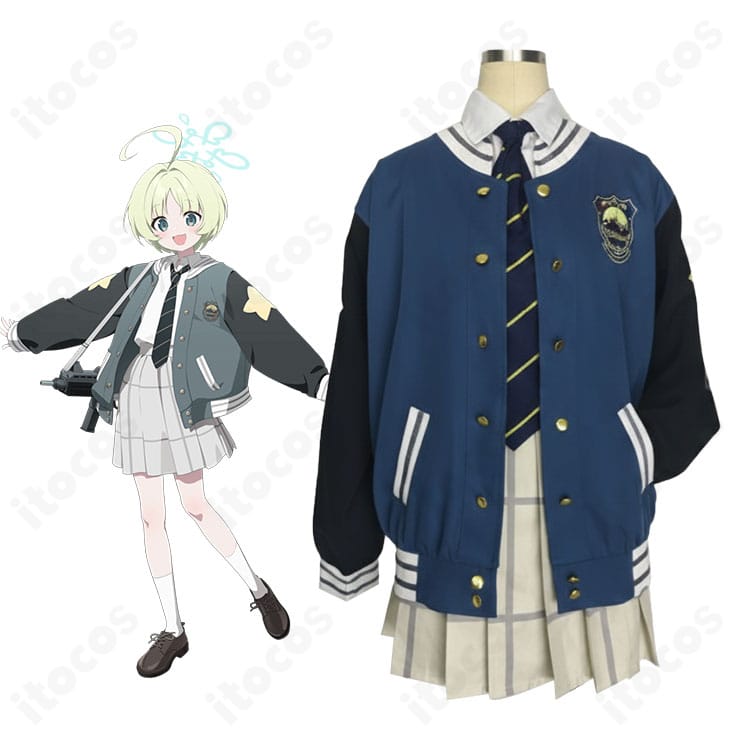 ブルーアーカイブ 薄葉リツ ワイルドハント芸術学院の制服コスプレ一式・正面全身カット