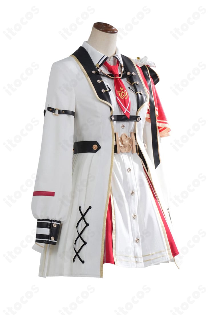 百鬼あやめ 新衣装の上半身アップ。襟元と前合わせのディテールがわかる構図。