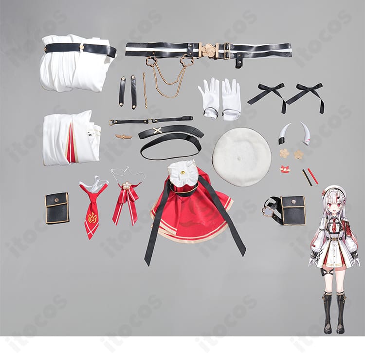 百鬼あやめ コスの細部接写。縫製のピッチとエッジの処理が見える。