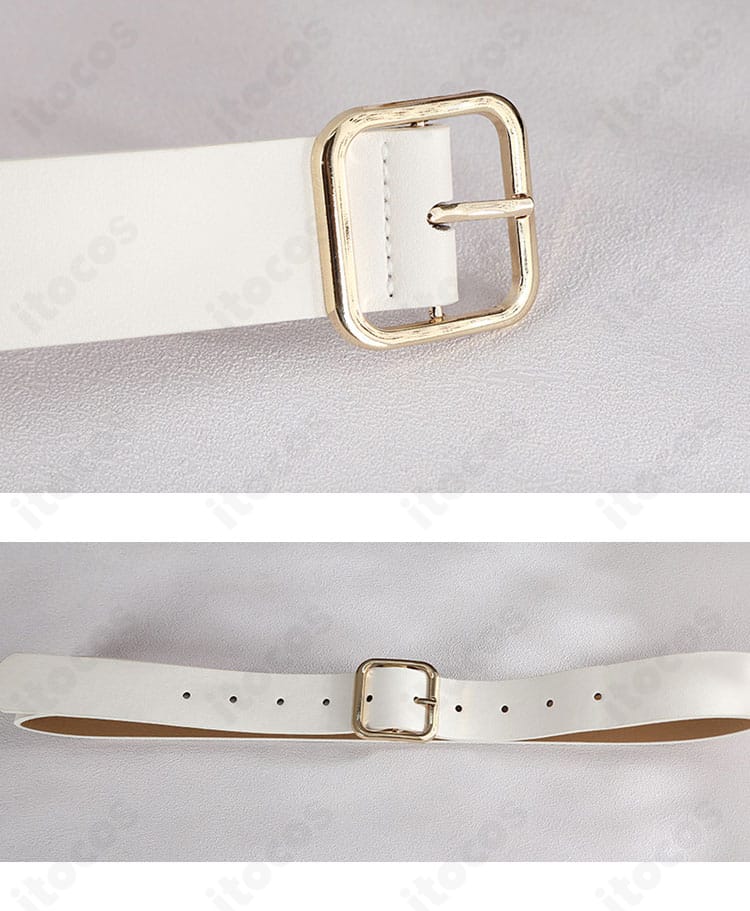 付属ベルトのバックル・ステッチなどのディテール