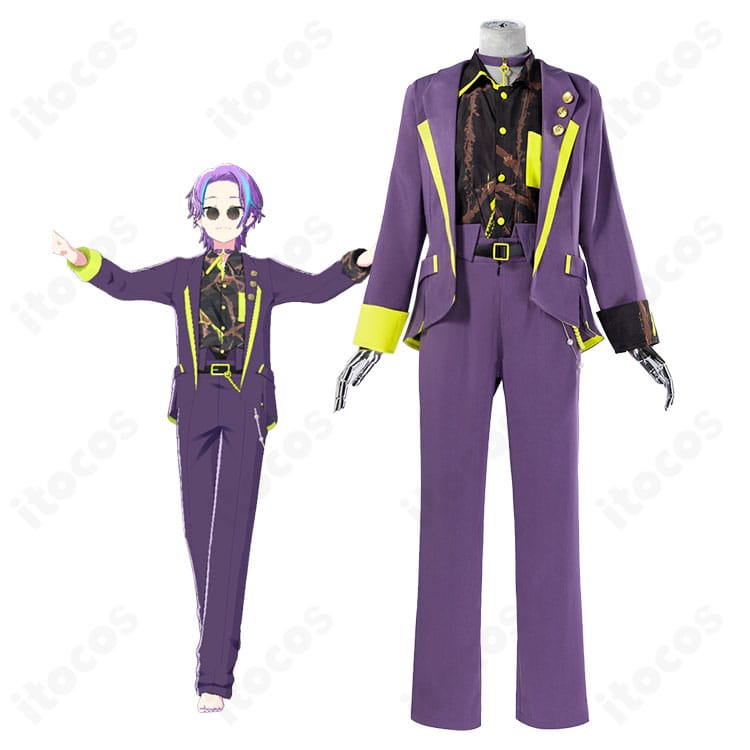 プロジェクトセカイ 神代 類 想いを込めた小道具作り コスプレ衣装・全身フロントカット（コートと腰飾りのディテール）