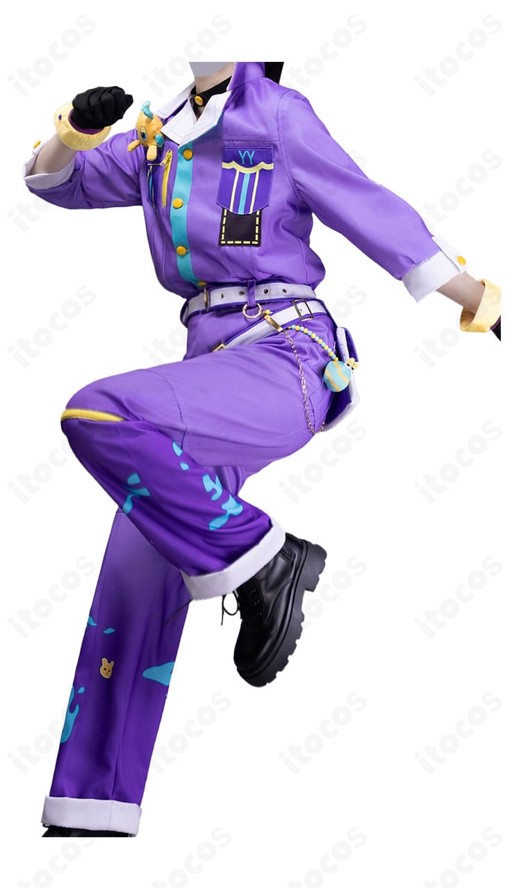 神代類 コスプレ衣装 近接カット|胸飾りとチョーカーのディテールが分かるアップ