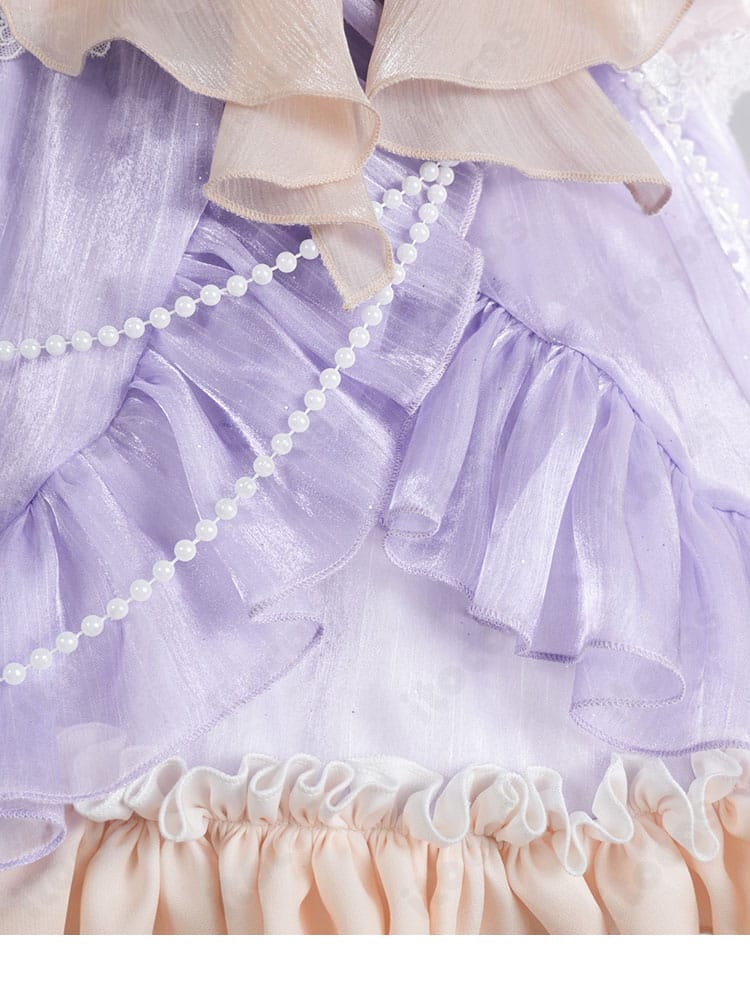 にじさんじ 轟はじめ 正月衣装 スカート裾レースの質感と重なり