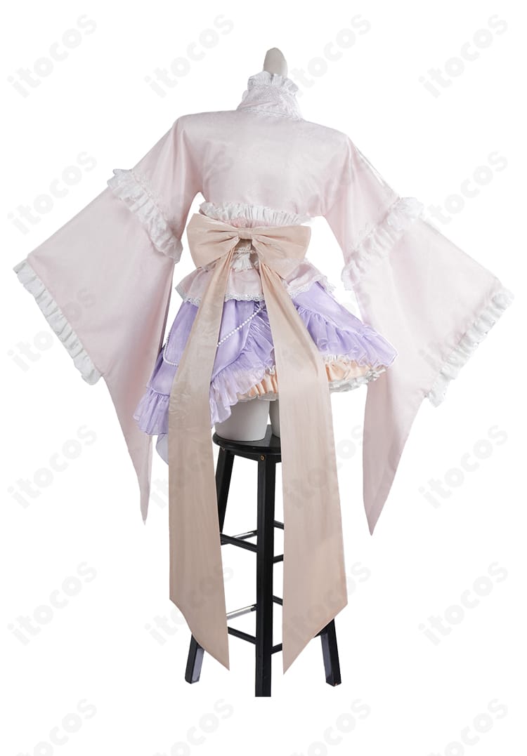 にじさんじ 轟はじめ 正月衣装 背面の大きな蝶結びとスカート裾