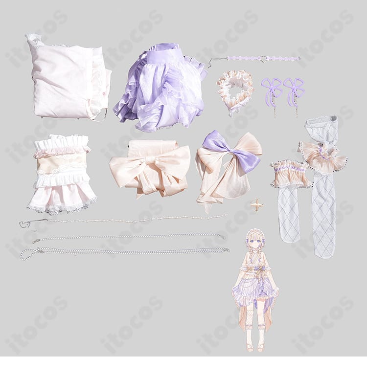 にじさんじ 轟はじめ 正月衣装 セット内容一式の平置き展開