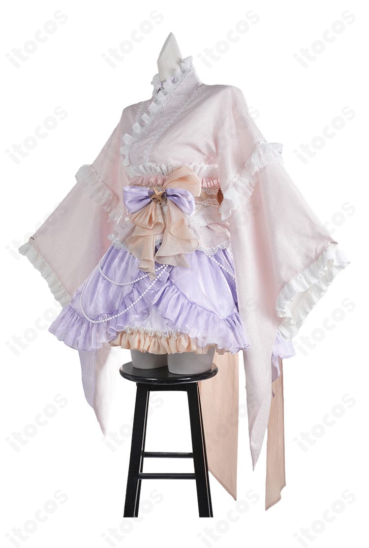 にじさんじ 轟はじめ 正月衣装 左側面のラインとコルセット位置