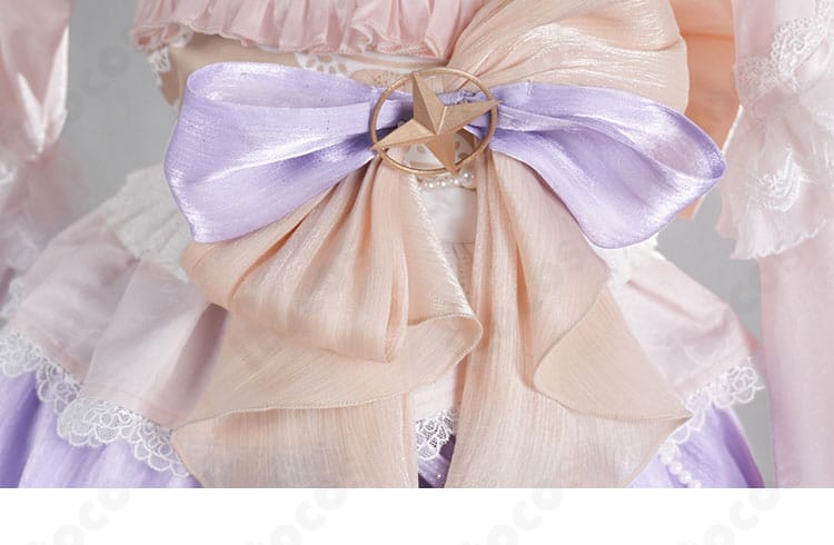 にじさんじ 轟はじめ 正月衣装 背面ウエスト装飾とリボン結びの構造