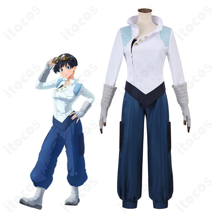 TRIGUN STAMPEDE メリル・ストライフ記者衣装を着用したキャラクター完成イメージ