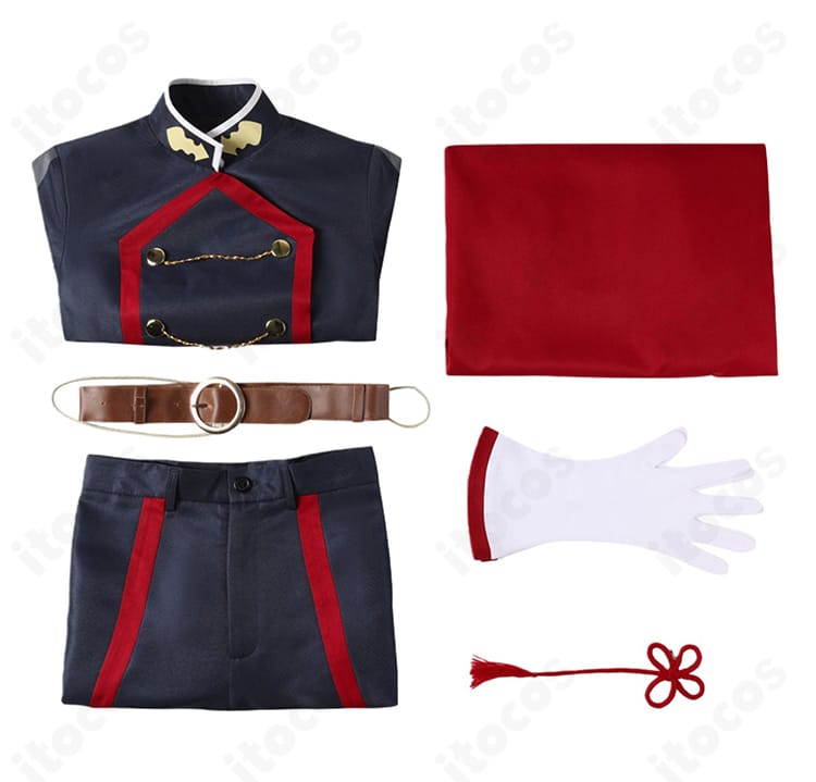 上着・ショートパンツ・マント・ベルト・手袋・髪飾りのセット内容一覧