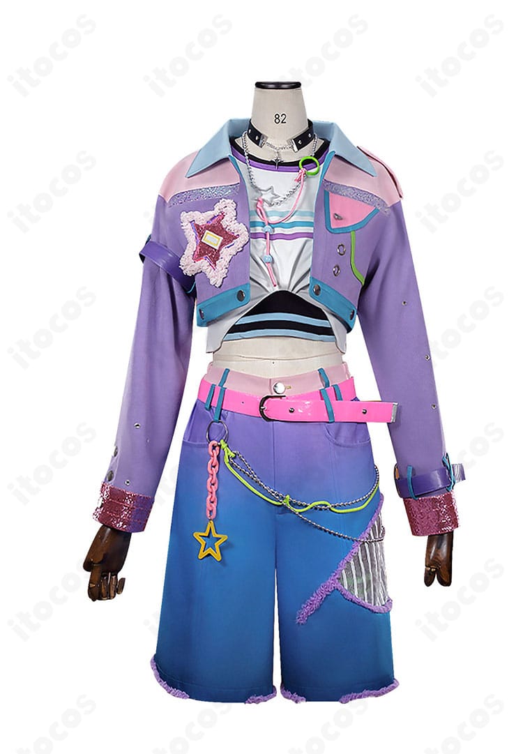 桜河こはく コスプレ衣装のジャケット・トップス・半ズボン正面全体