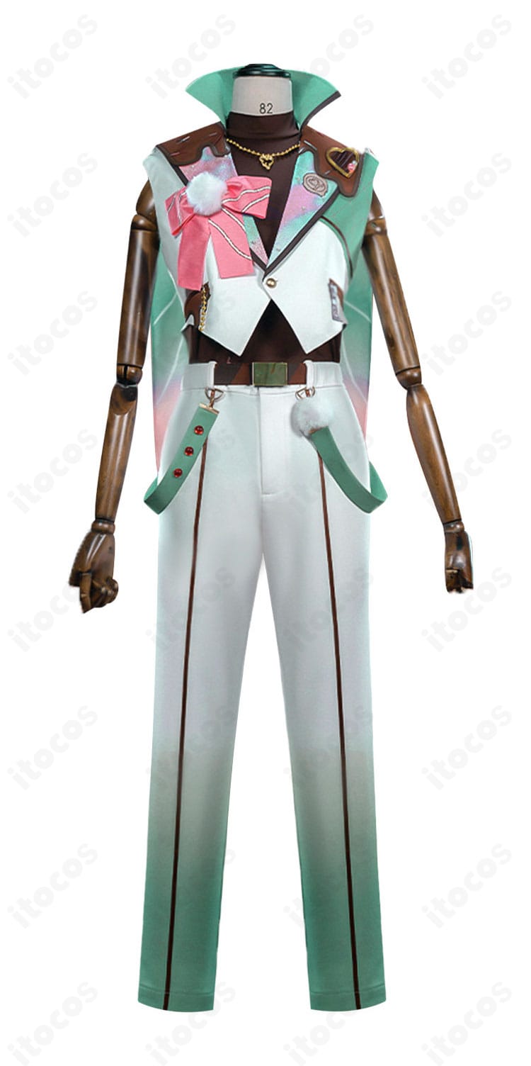 Switch キャンディーハウス衣装の正面全身画像（コートとマント、胸元蝶結びの配置）