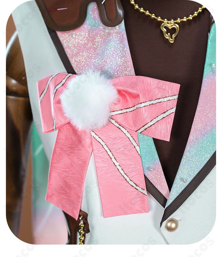 胸元の蝶結び飾りアップ（結び目と固定仕様）