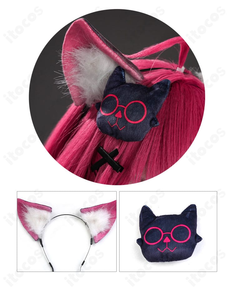 ヘアアクセ・カチューシャなど頭部アクセサリーのディテール接写