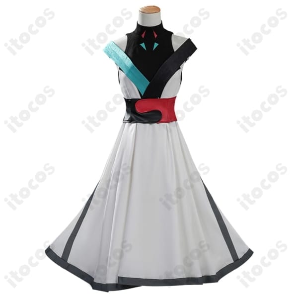 かぐや姫モチーフの月見ワンピース＋コルセット。軽やかで映える和風エレガント衣装