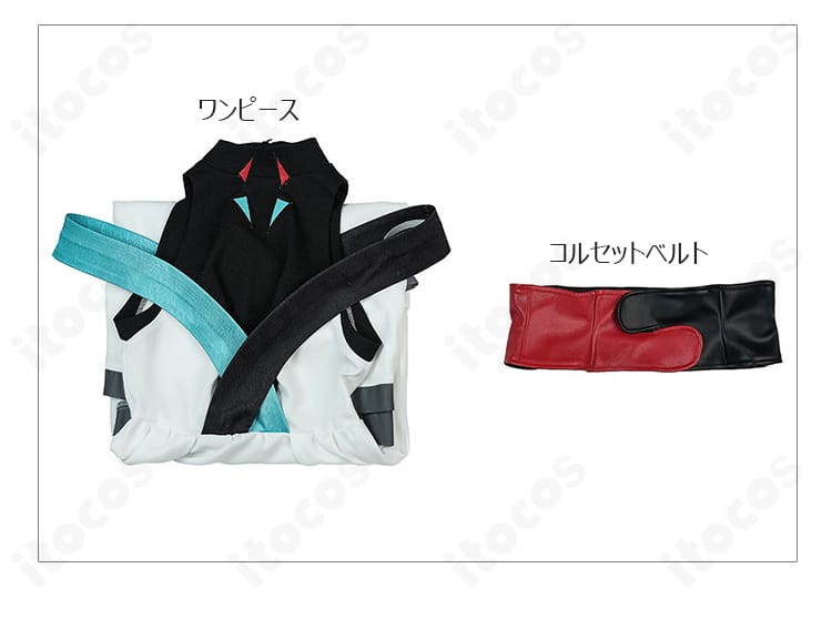 ワンピースとコルセットベルトの2点セット内容一式