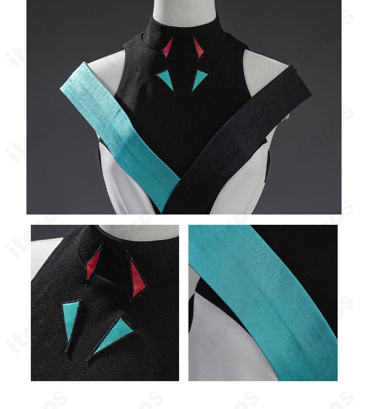 衣襟まわりの装飾ディテールと質感アップ