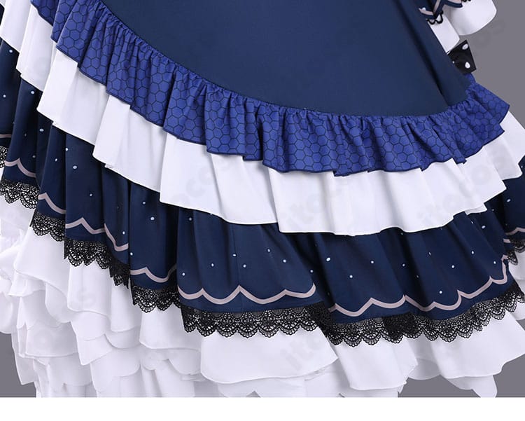 夏目アンアン衣装のスカート装飾とフレアの表情